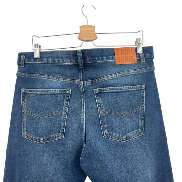 Zadig & Voltaire Steeve‎ Jeans Pants Denim Eco Medium Blue Wash Size 33 - Picture 9 of 14